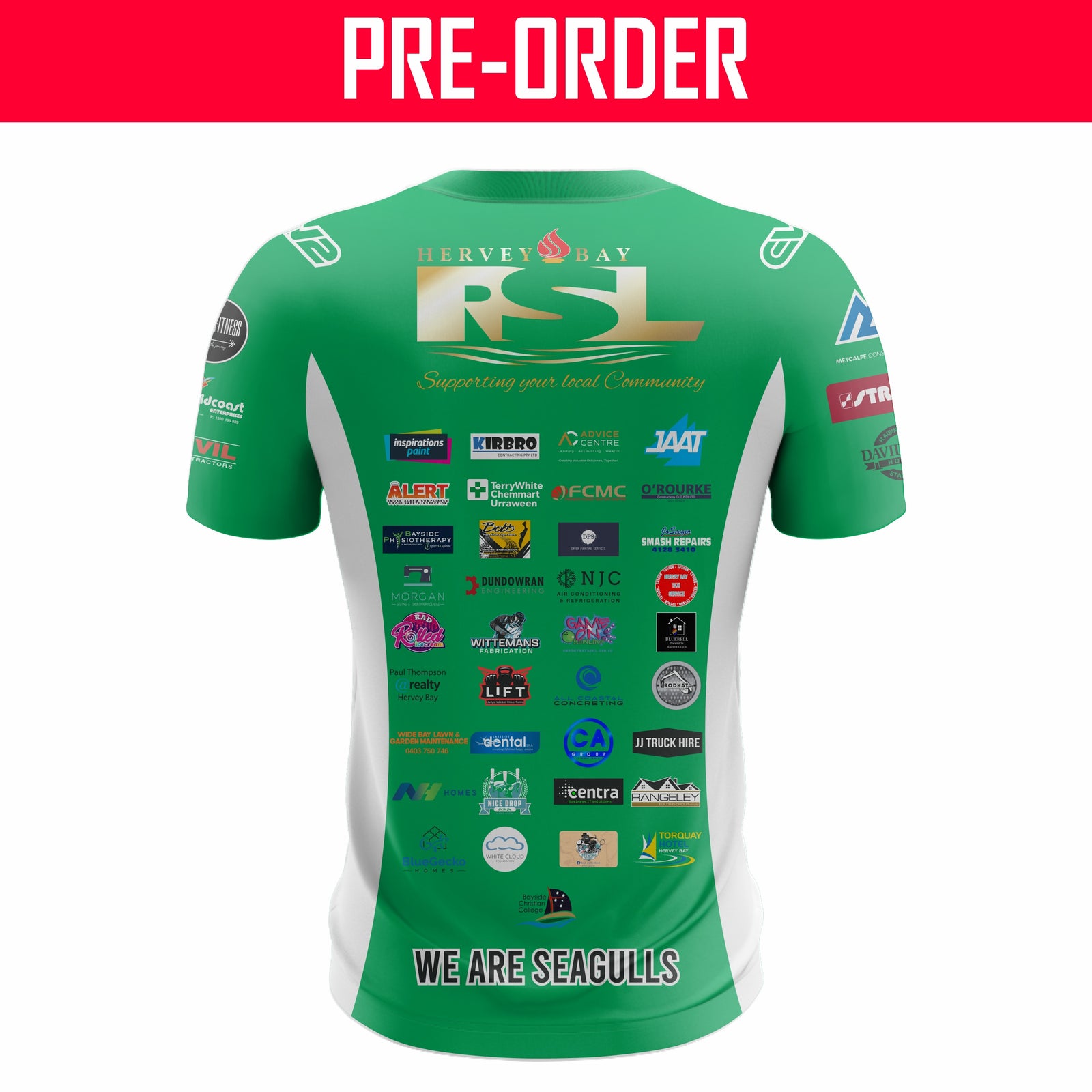 Hervey Bay Seagulls JRL - Seagulls Training Shirt