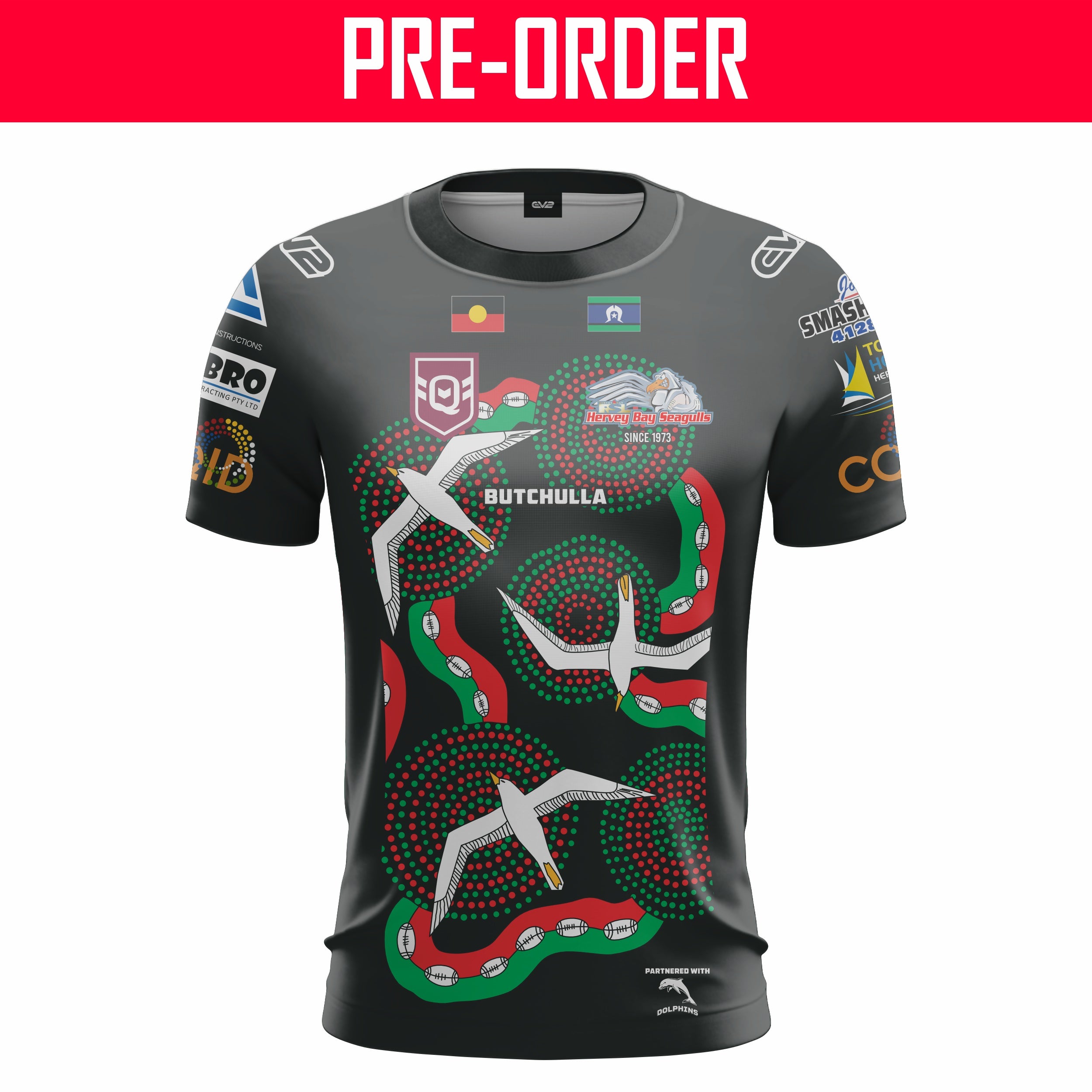 Hervey Bay Seagulls JRL - Indigenous Training Shirt