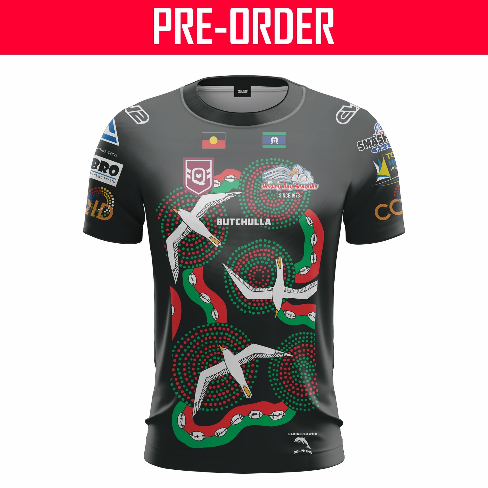 Hervey Bay Seagulls JRL - Indigenous Training Shirt