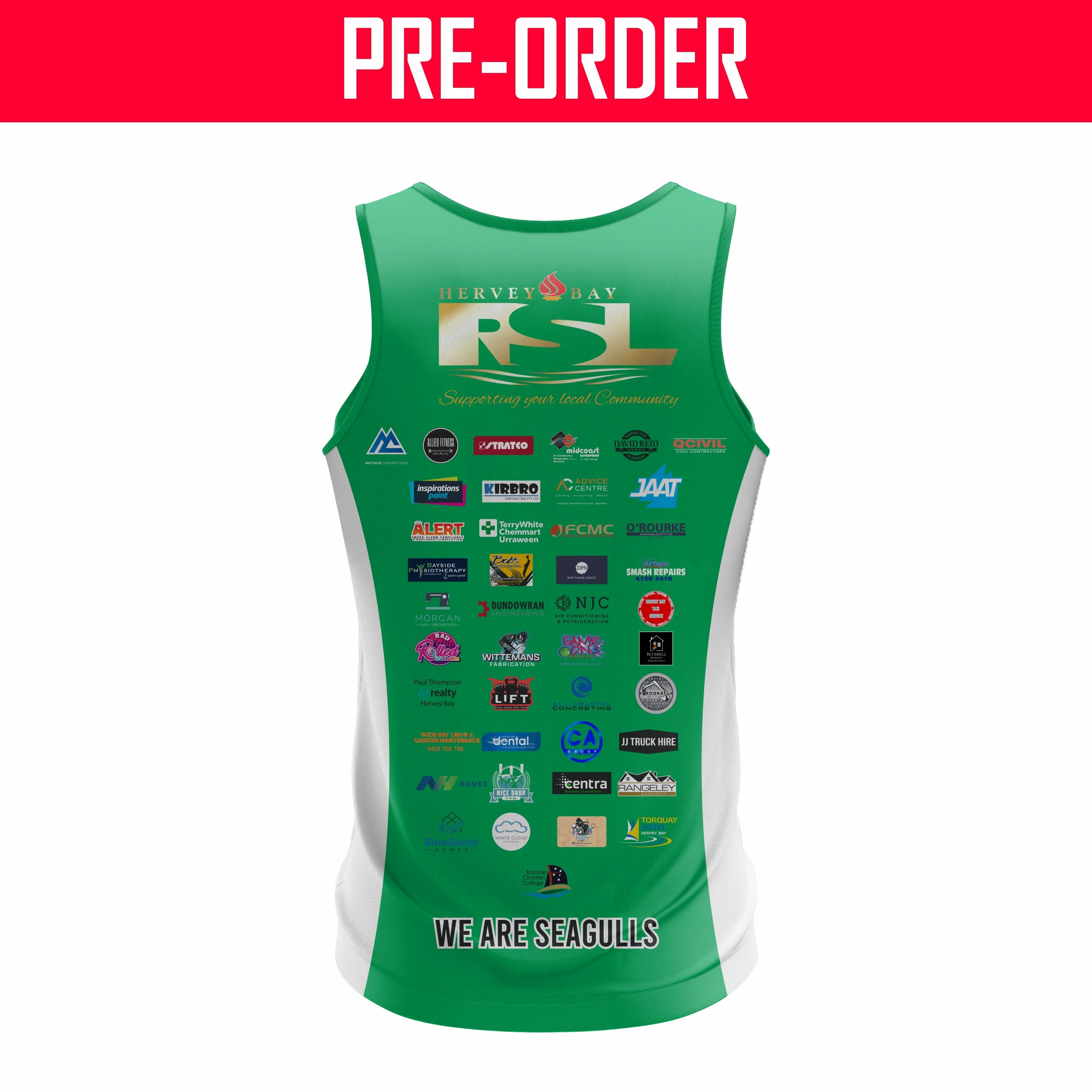 Hervey Bay Seagulls JRL - Seagulls Training Singlet