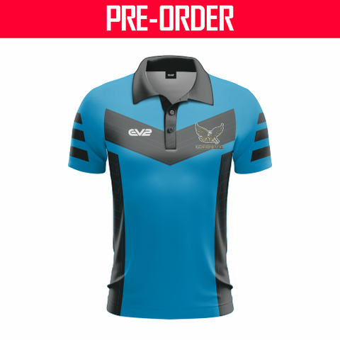 Hughenden Hawks JRL - Black Long Sleeve Club Polo