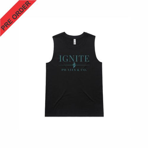 IGNITE PILATES & CO  - STAPLE TEE - 5001 - COAL