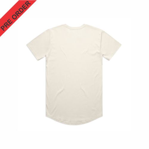 IGNITE PILATES & CO  - STAPLE CURVE TEE - 5076 - ECRU