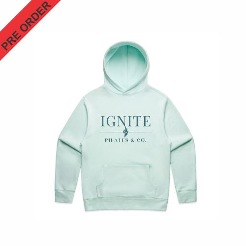IGNITE PILATES & CO - UNISEX RELAX HOODIE 5161 - SEAFOAM