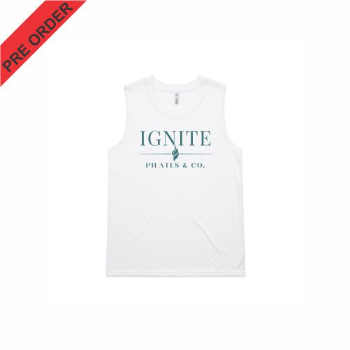 IGNITE PILATES & CO  - Wo's Upside Tank 4017 - White