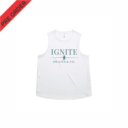 IGNITE PILATES & CO  - Wo's Martina Tank - White 4090