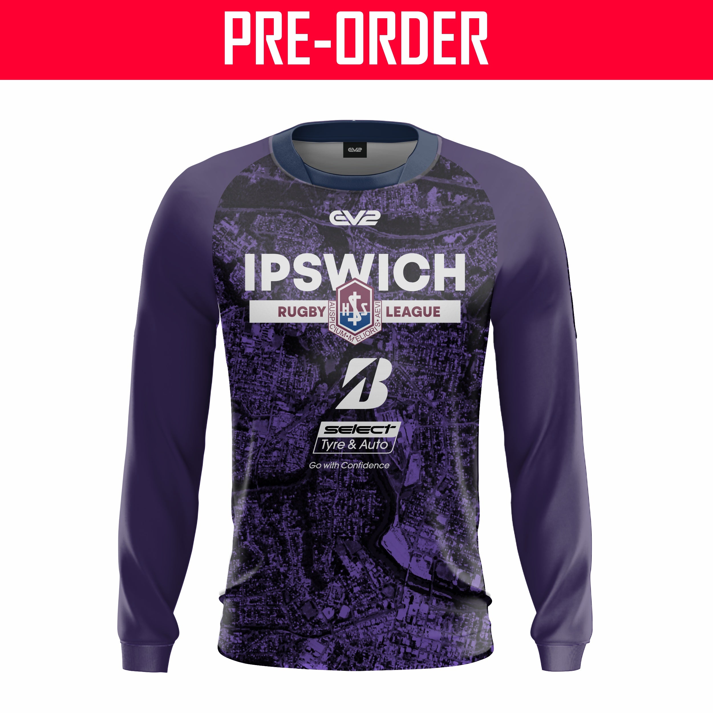 Ipswich SHS Rugby League - Training Shirt Long Sleeve Girls