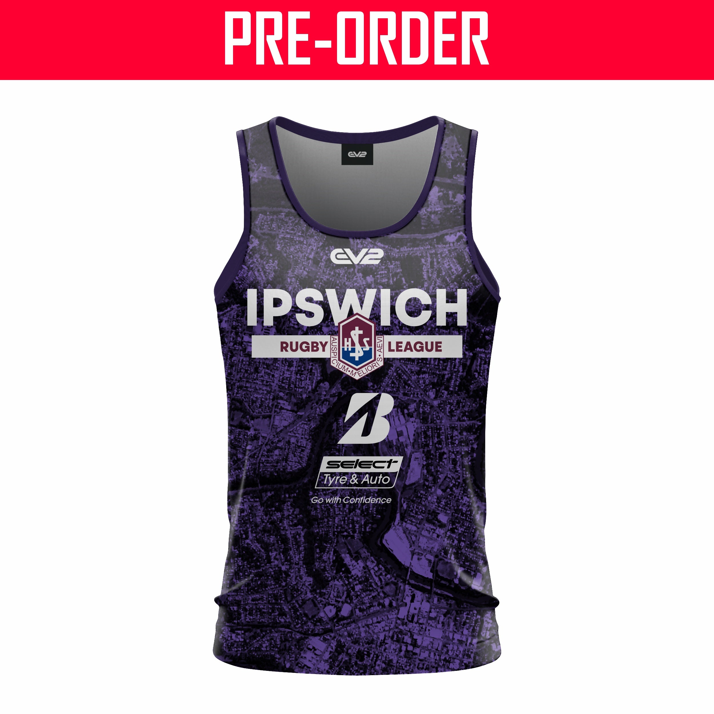 Ipswich SHS Rugby League - Training Singlet Girls