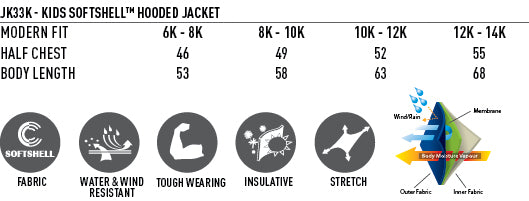 Glencoe Netball Club - Kids Softshell Hood Jacket