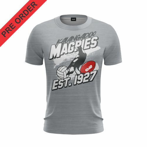 Kalangadoo Football / Netball Club - Retro Cotton Tee - Marle Grey