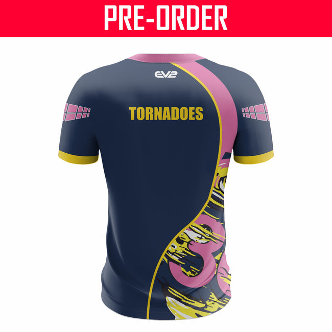 Karalee Tornadoes RLFC - Training Shirt (Pink & Navy)