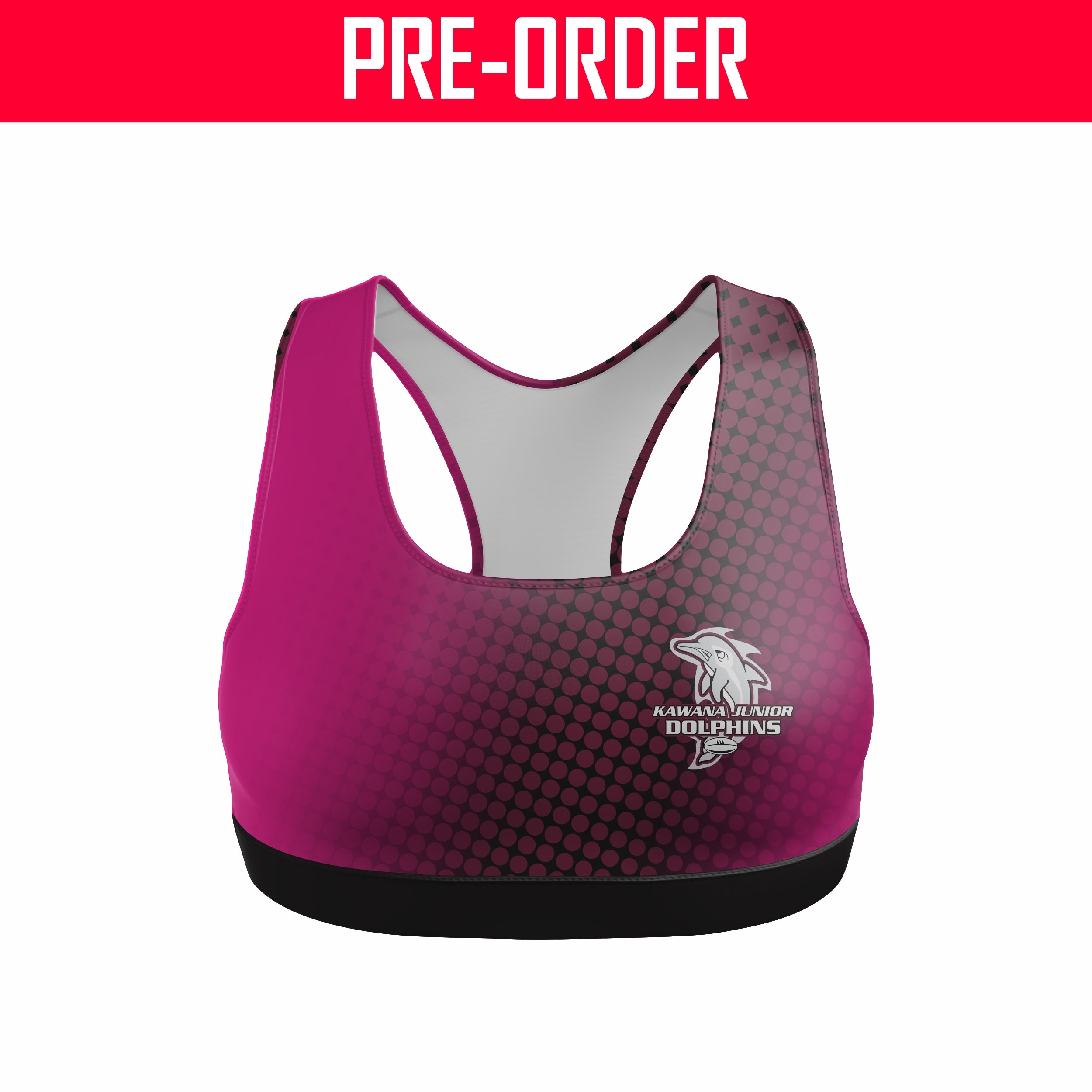 Kawana Dolphins JRL - Swimmers Top - Pink