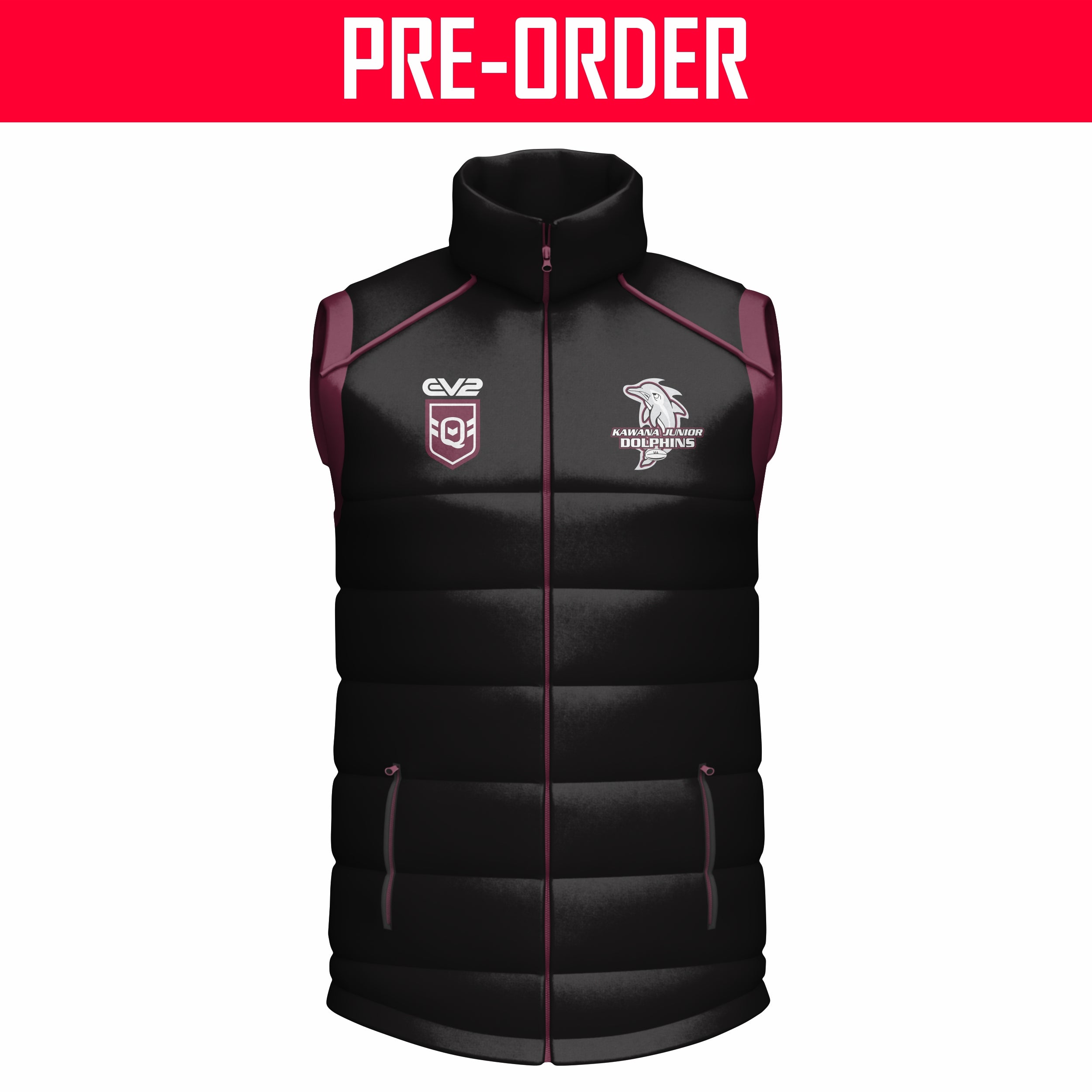 Kawana Dolphins JRL - Puffer Vest