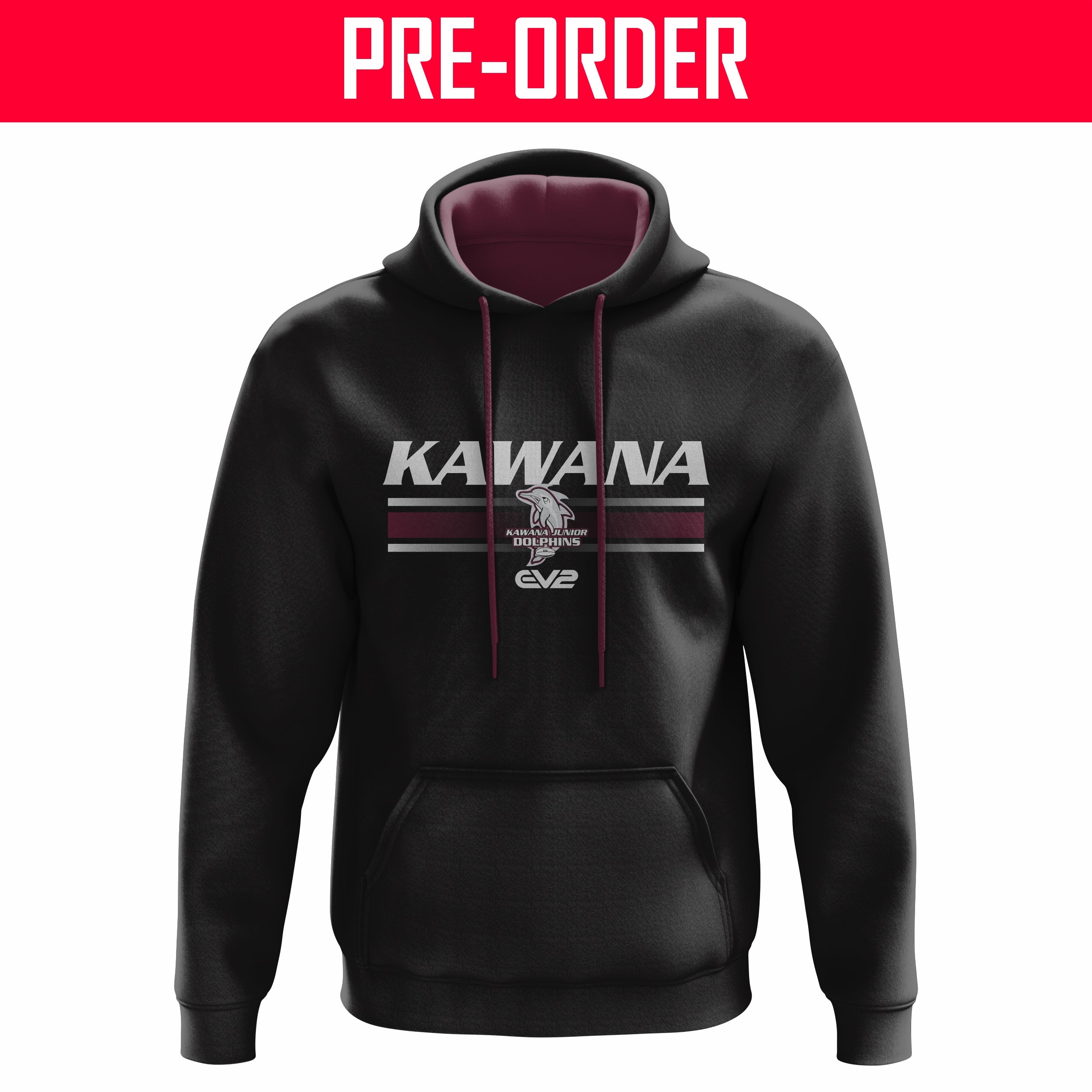 Kawana Dolphins JRL - Black Club Hoodie