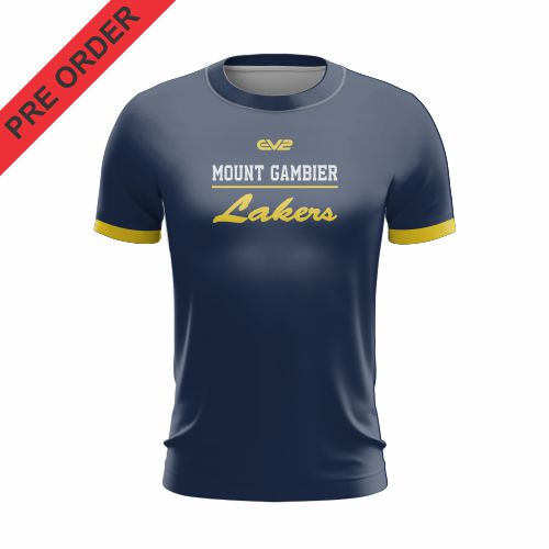 MOUNT GAMBIER LAKERS - WARM UP SHIRT - COMPULSORY - FREE OF CHARGE - ONE PER PLAYER