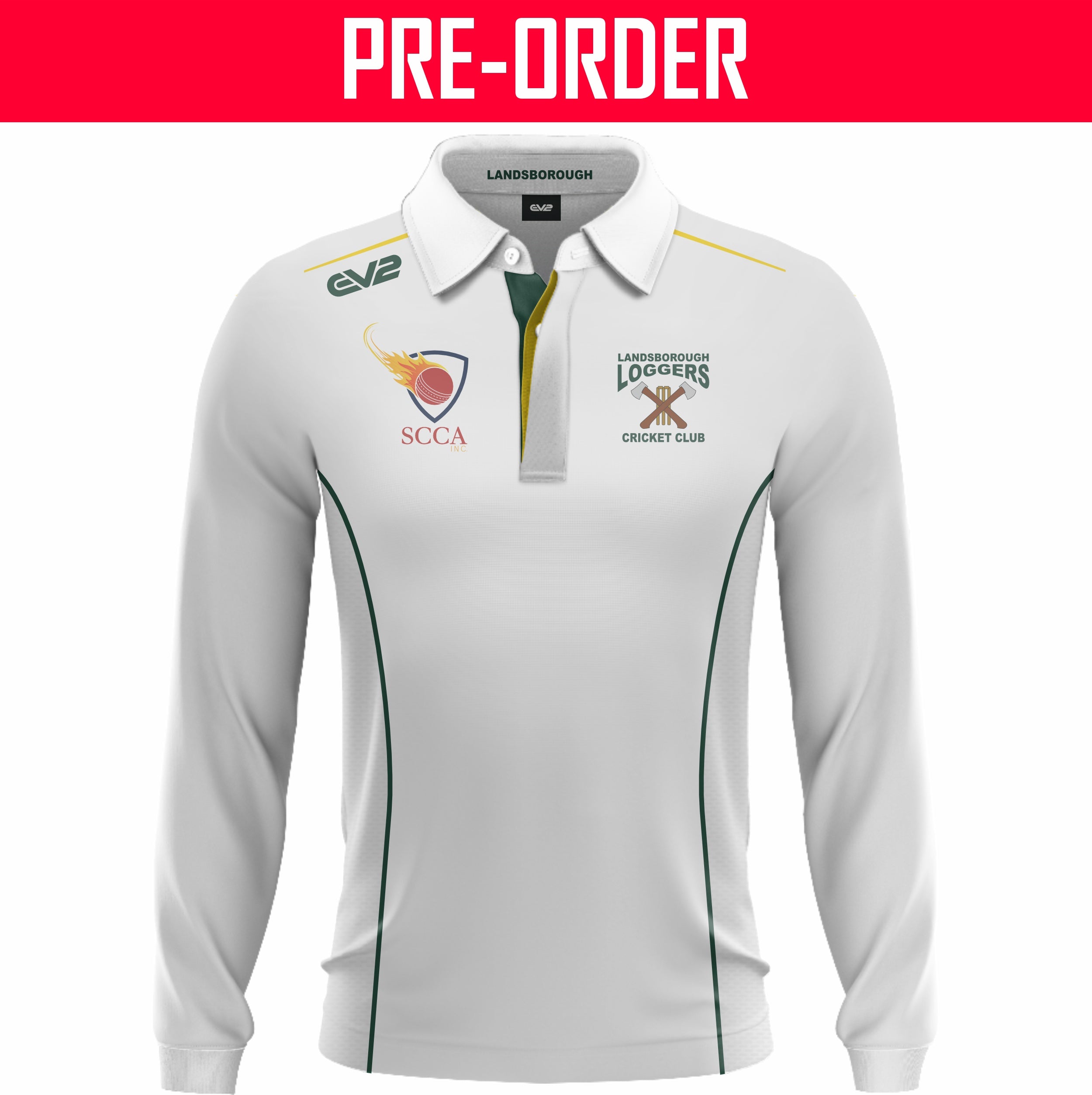 Landsborough Cricket Club - Champion Cricket Shirt L/S (2-DAY)