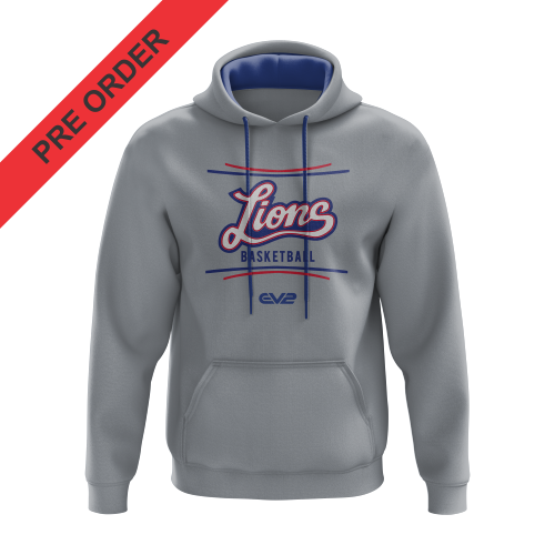 Lions Basketball - Grey Supporters Champion Hoodie