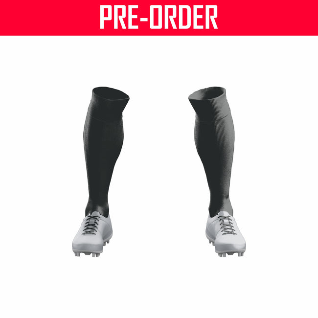 MSSC FOOTBALL ACADEMY - BLACK SOCKS - NO GRIP