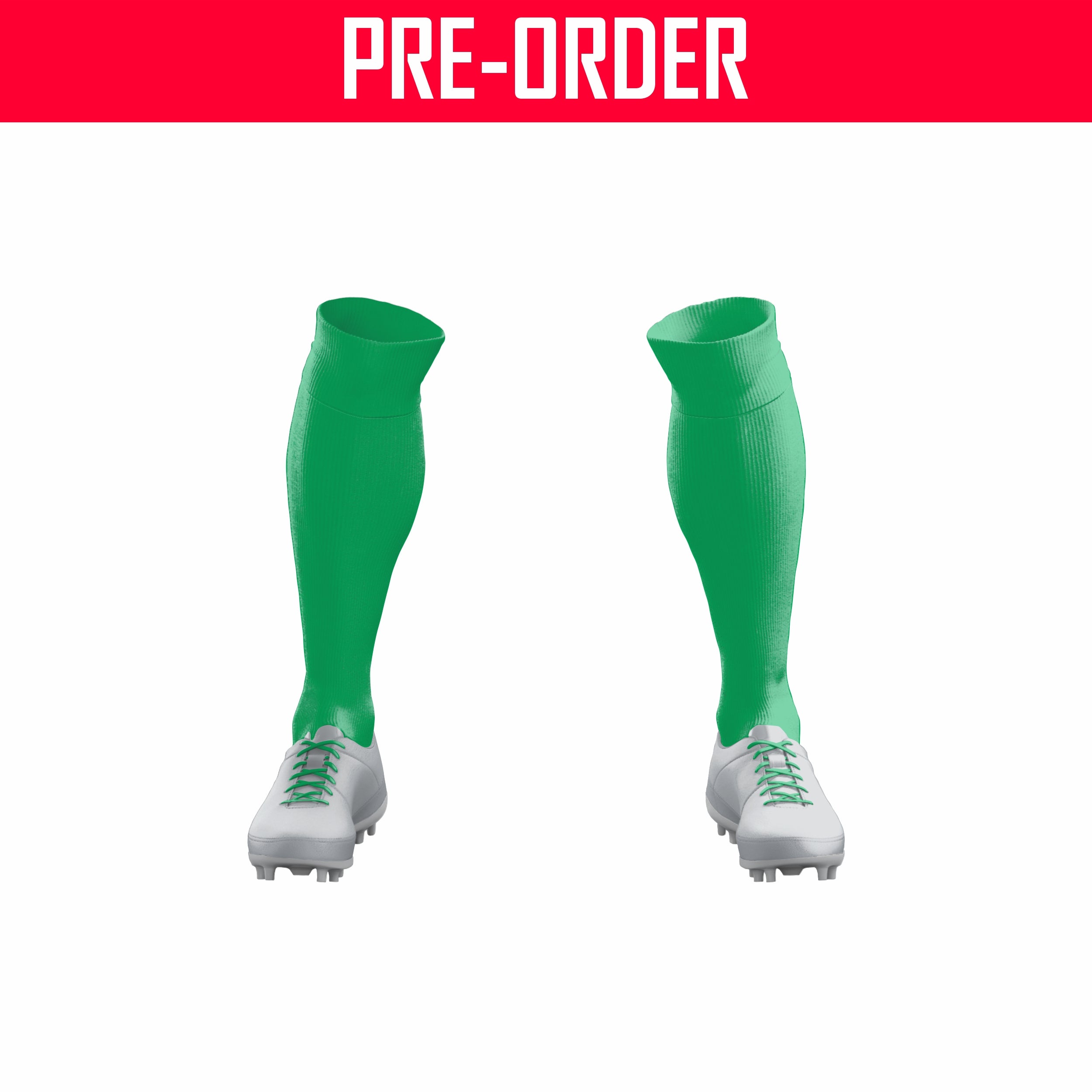 MSSC FOOTBALL ACADEMY - GREEN SOCKS - NO GRIP
