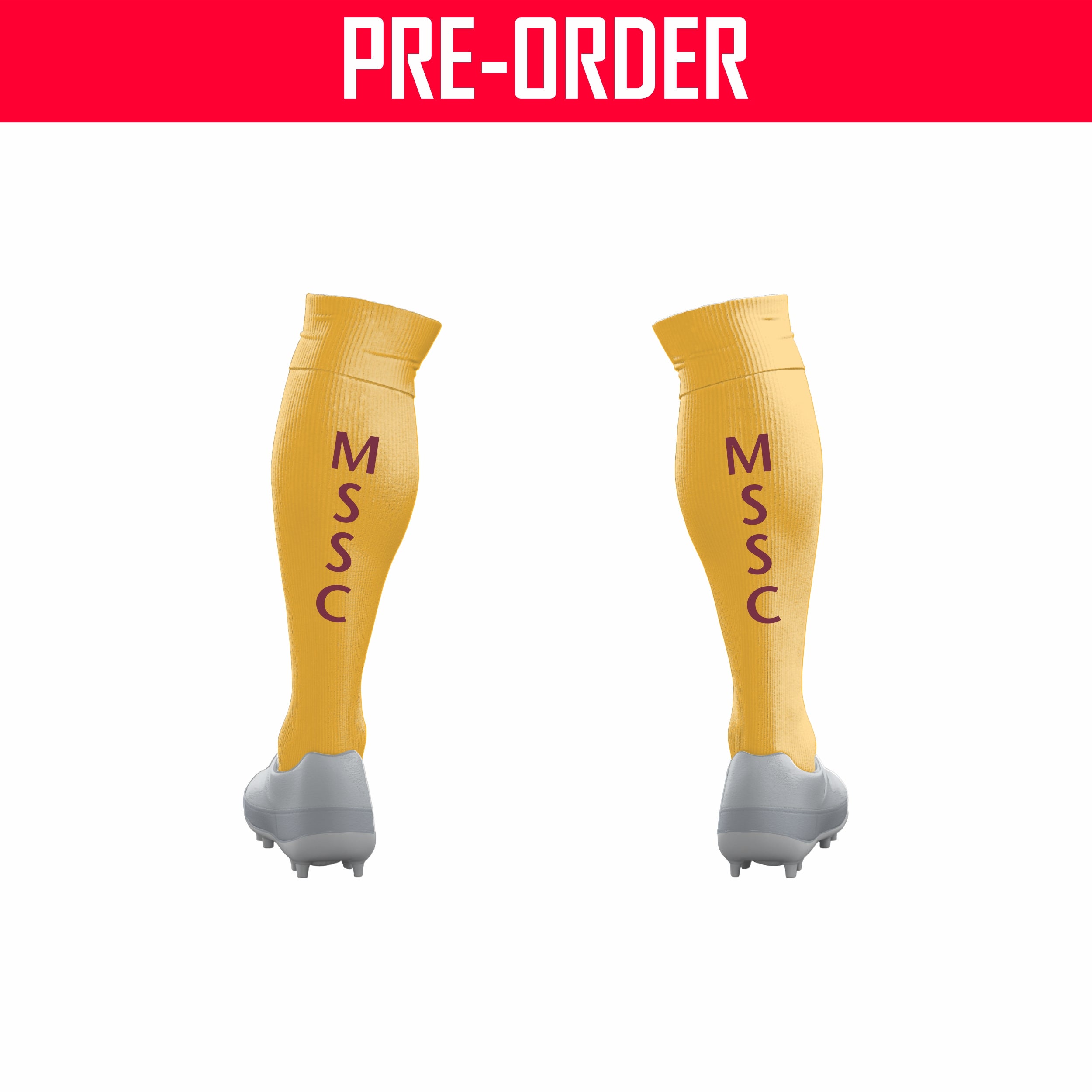 MSSC FOOTBALL ACADEMY - GOLD SOCKS WITH GRIP