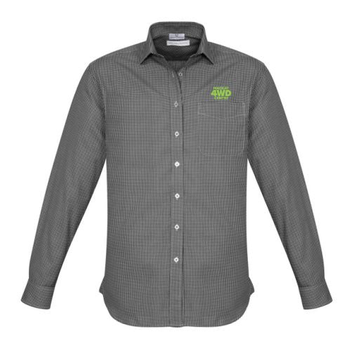 MACKAY 4WD CENTRE-S716ML ELLISON BUSINESS SHIRT BLACK CHECK-MENS