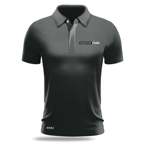 MACKAY CITY AUTO GROUP CHAMPION POLO LS-STAFF -BLUE