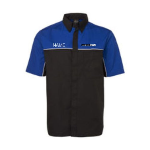 MACKAY CITY AUTO GROUP CHAMPION POLO LS-STAFF -BLUE