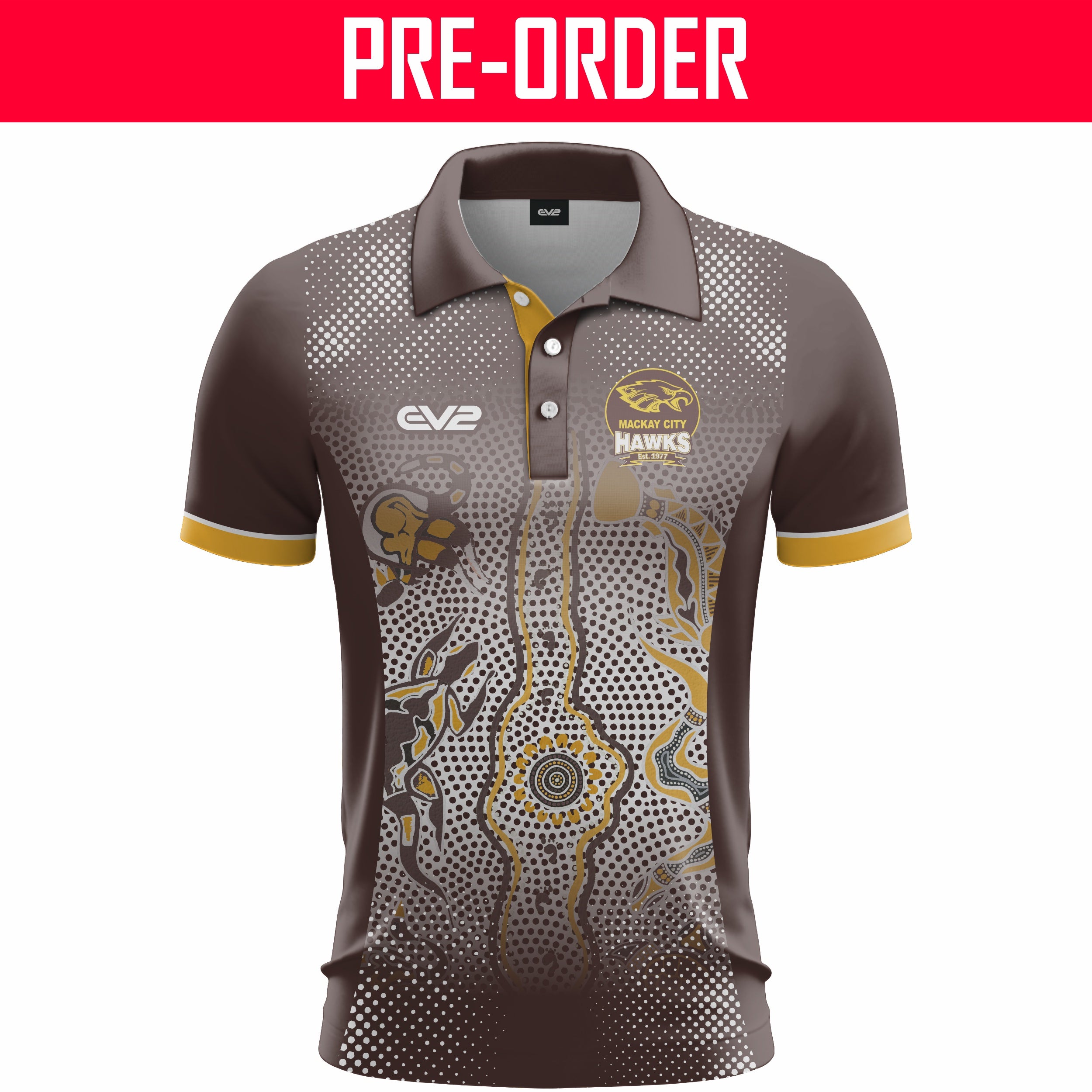 Mackay City Hawks AFC - Club Polo (INDIGENOUS)