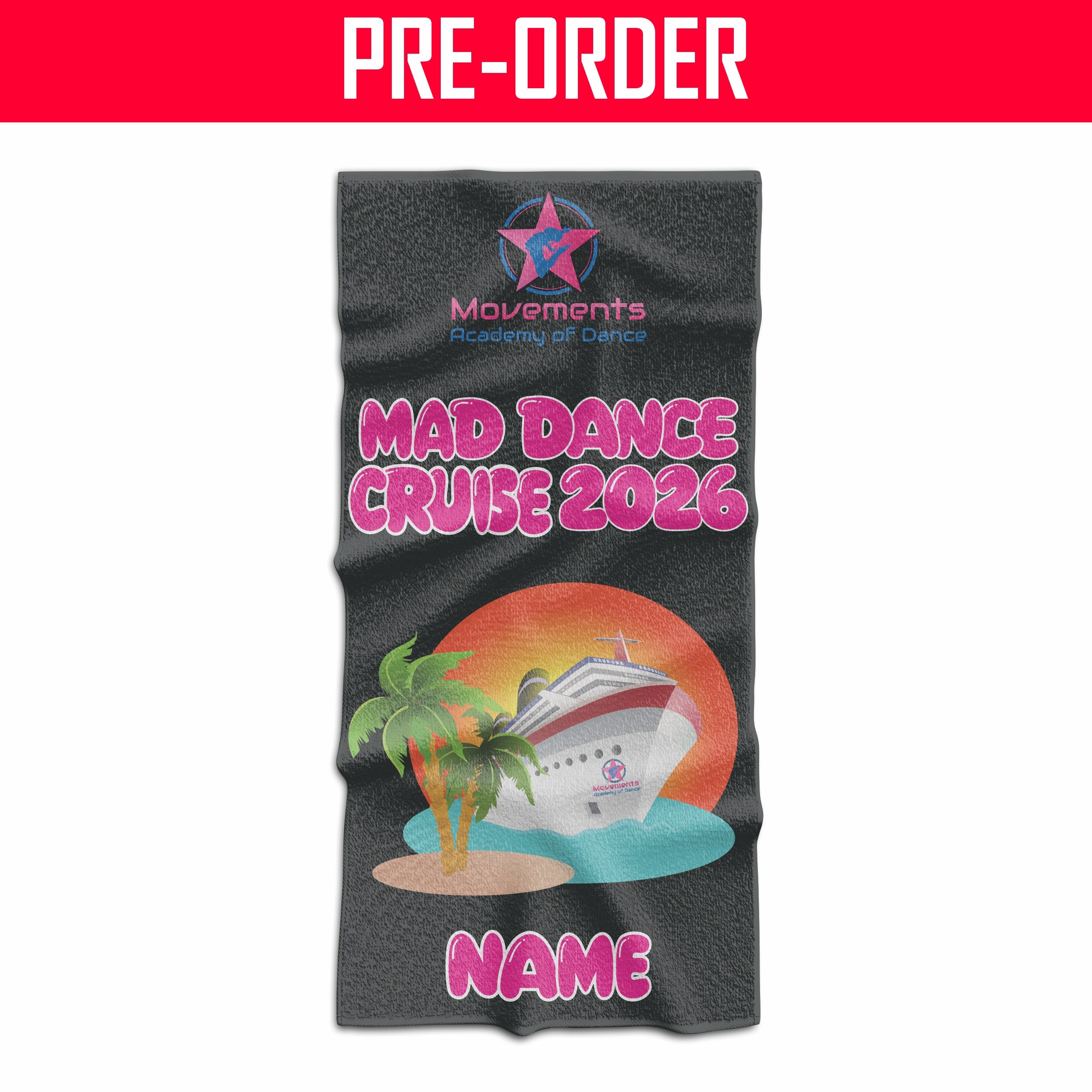 Mad Dance Cruise Tee - Beach Towel - Sponsored