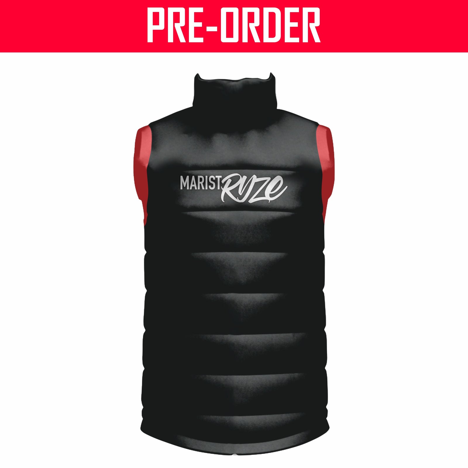 Marist Ryze - Puffer Vest - BLACK