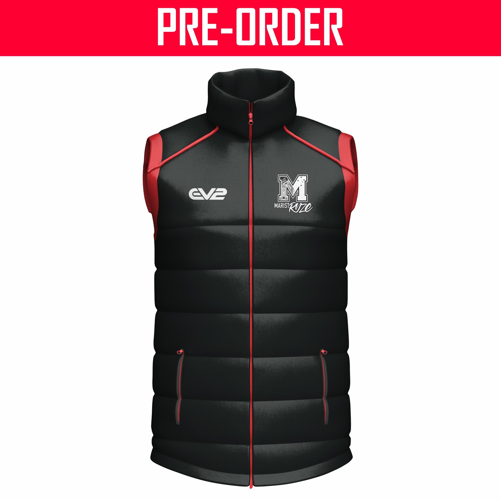 Marist Ryze - Puffer Vest - BLACK