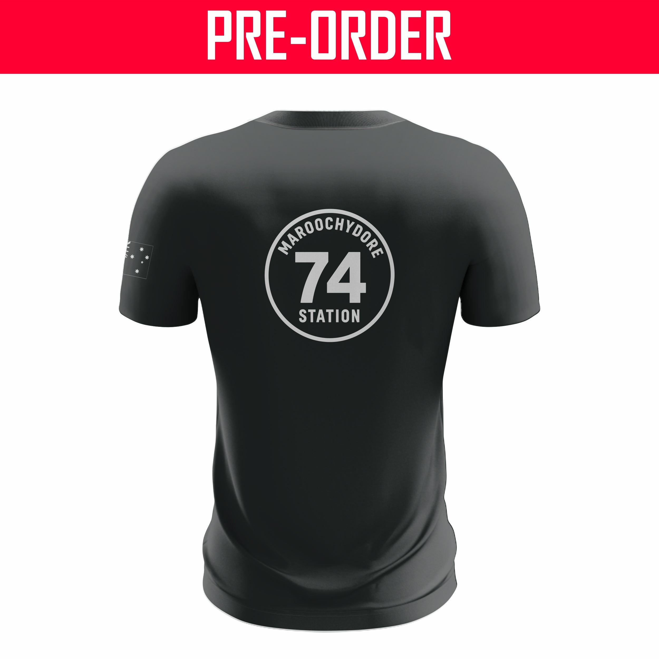 Maroochydore Fire Station - Cotton Tee - Black