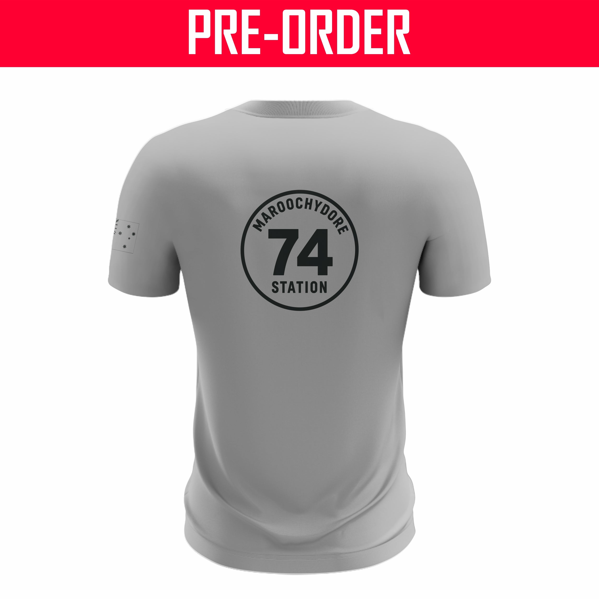 Maroochydore Fire Station - Cotton Tee - Grey