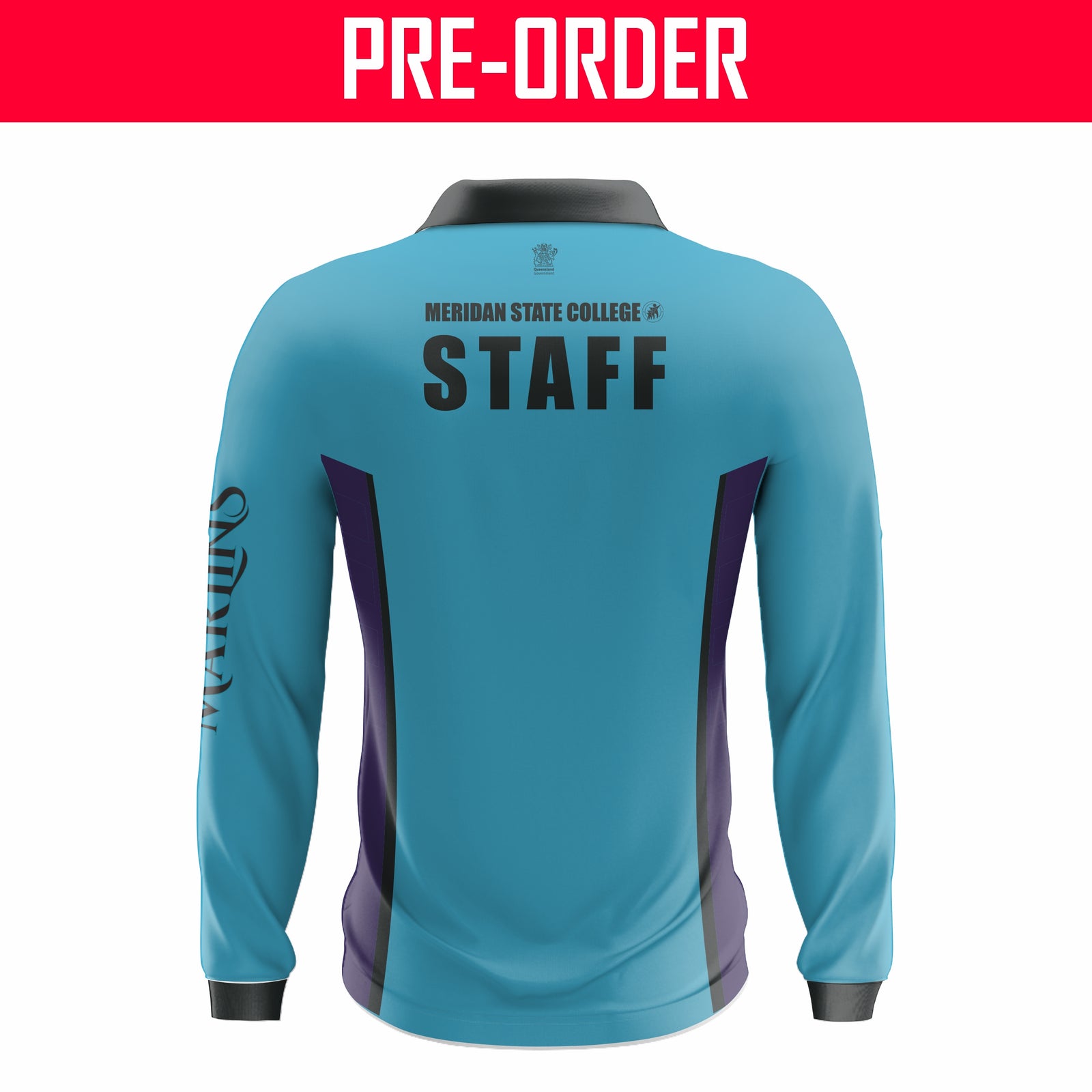 Meridan State College - Long Sleeve Club Polo - Option A (Staff)