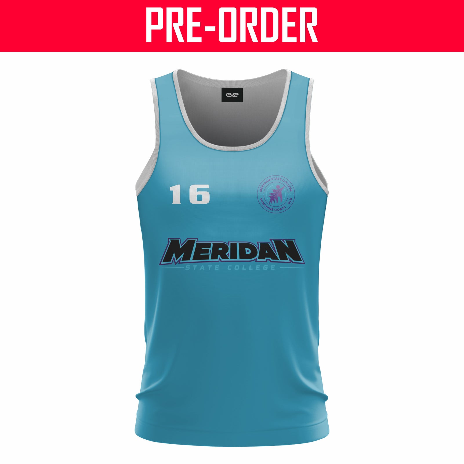 Meridan State College - Reversible Training Singlet
