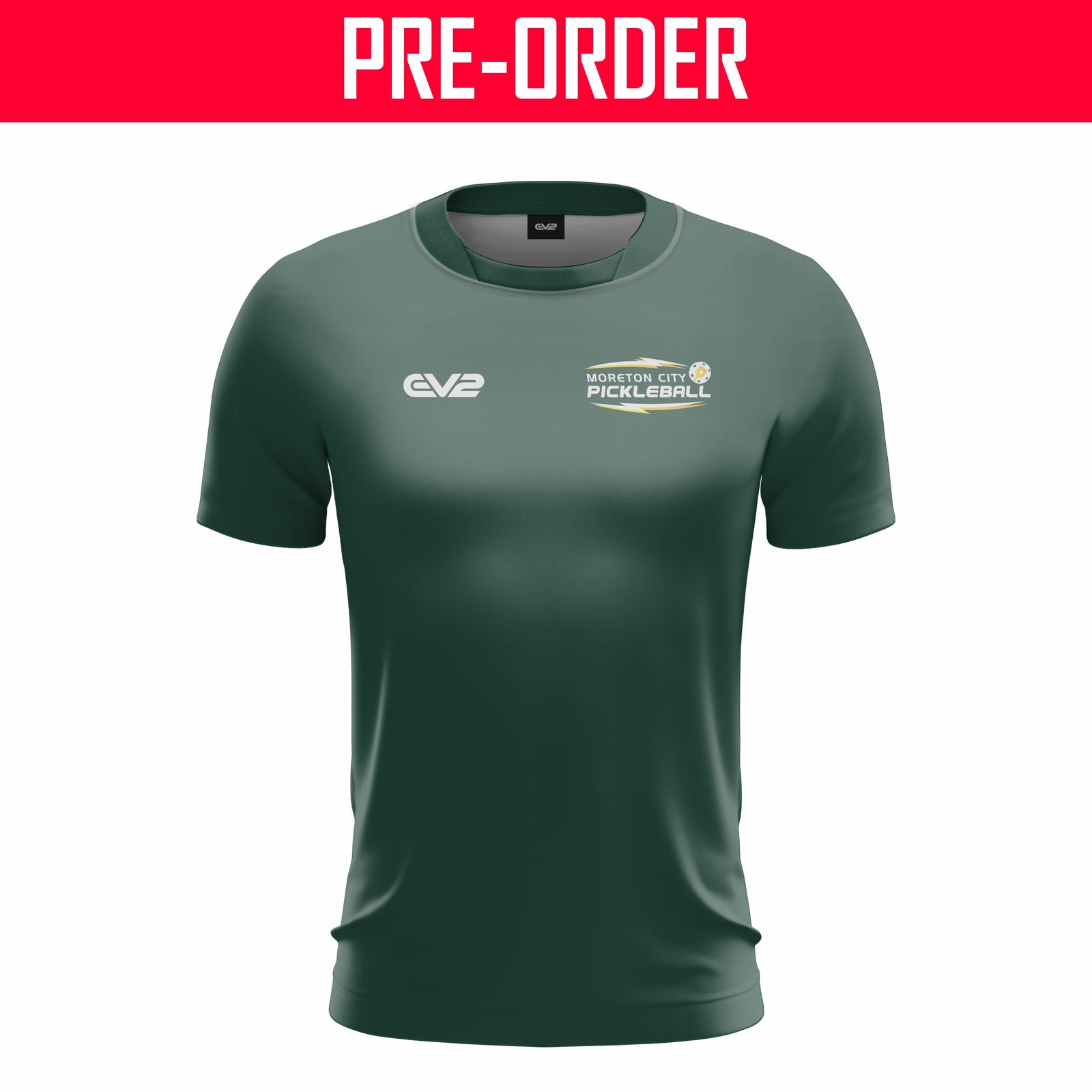 Moreton City Pickleball - Training Shirt - Green