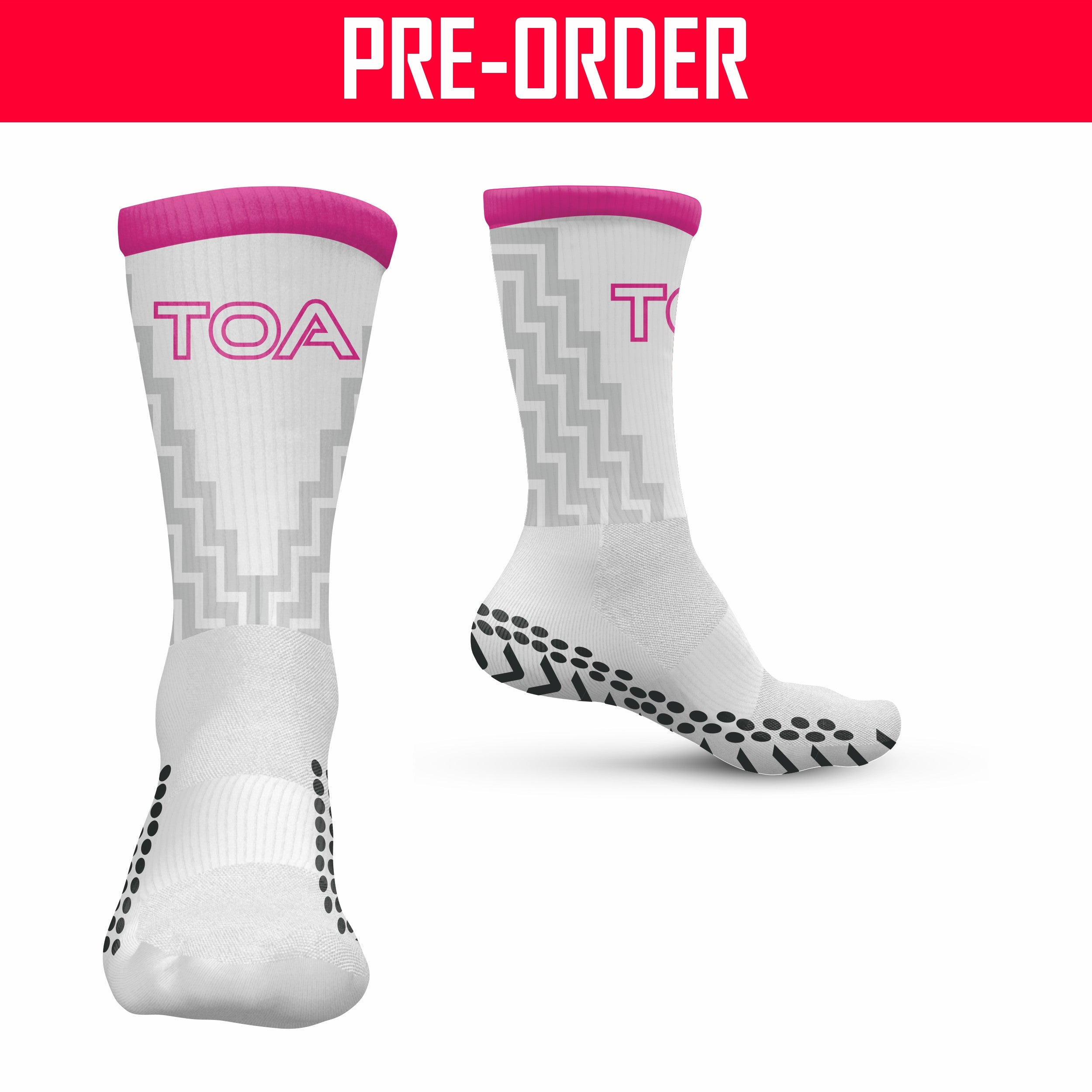 NGA TOA - Pro Crew Grip Sock (PINK)