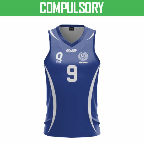Northern Region School Sports Playing Shirt - Volleyball Ladies Sleeveless
