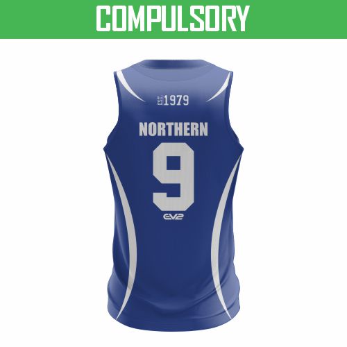 Northern Region School Sports Playing Shirt - Volleyball Ladies Sleeveless