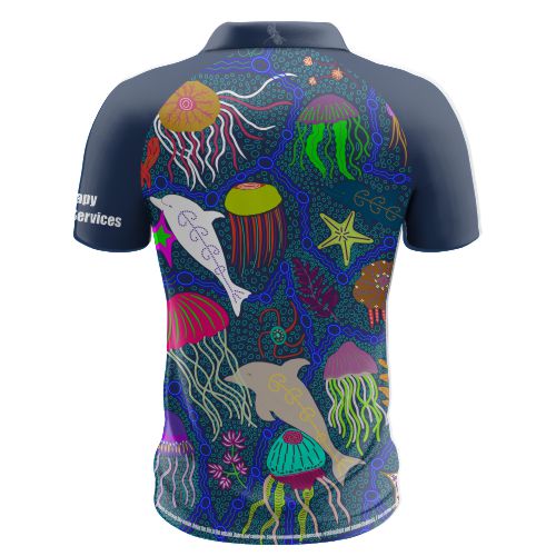 QED I See Differently Polo  - Club Polo - Navy