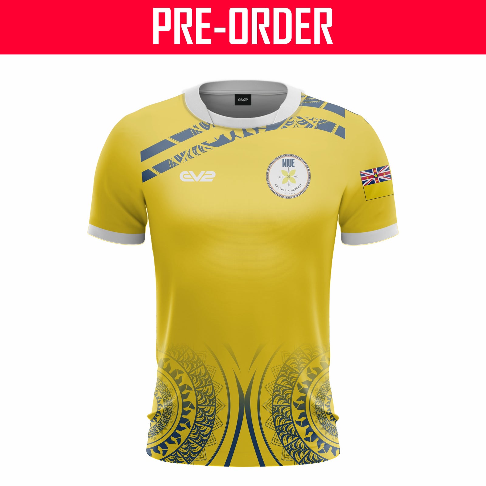 Niue Australia Netball - Short Sleeve Playing Jersey