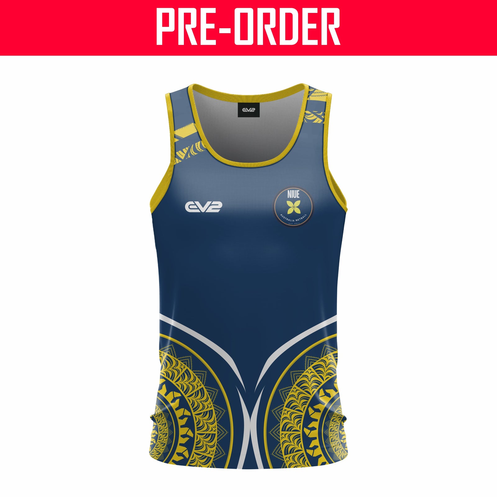 Niue Australia Netball - Playing Singlet - Option B