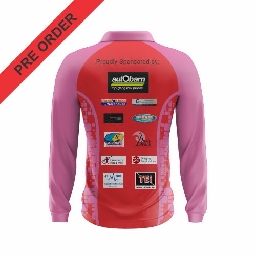 Northern Beaches Soccer Club -  Long Sleeve Club Polo (Pink)