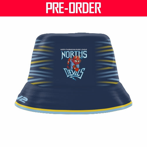 Norths Devils RL Townsville - Reversible Bucket Hat - (SHOP) - 2024