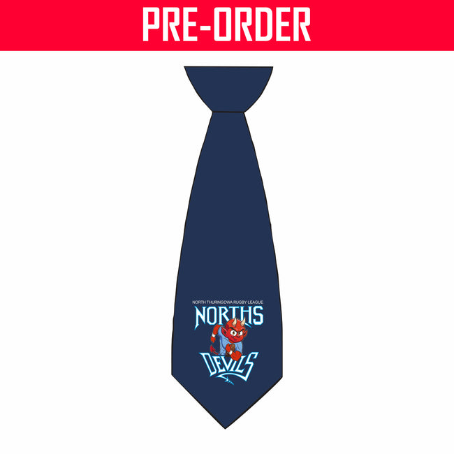 Norths Devils RL Townsville - Sublimated Tie - (SHOP) - 2024