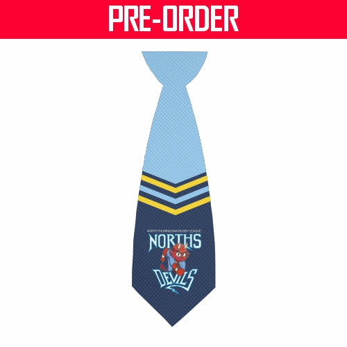 Norths Devils RL Townsville - Sublimated Tie - (SHOP)