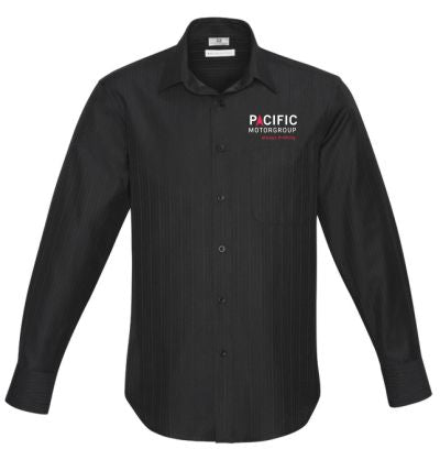 PACIFIC MOTOR GROUP-S312ML BUSINESS SHIRT LS BLACK PRESTON-MENS