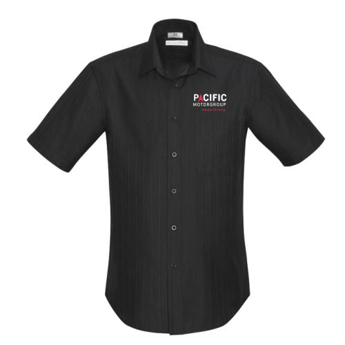 PACIFIC MOTOR GROUP-S312MS BUSINESS SHIRT SS BLACK PRESTON-MENS