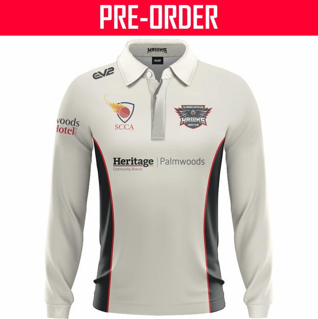 Palmwoods Hinterland Hawks Cricket Club - Champion Cricket Shirt L/S (MENS 2-DAY)