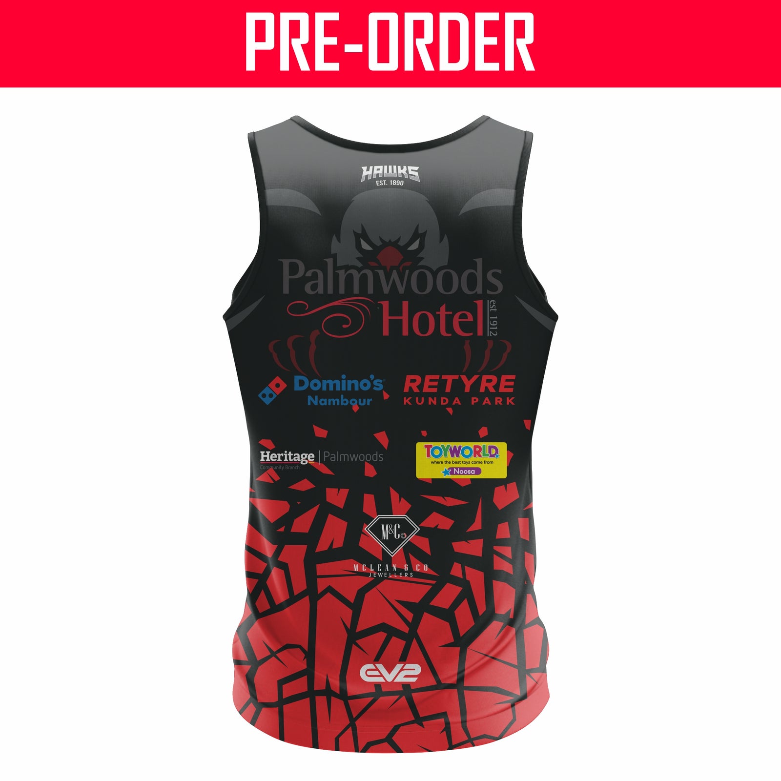 Palmwoods Hinterland Hawks Cricket Club - Training Singlet